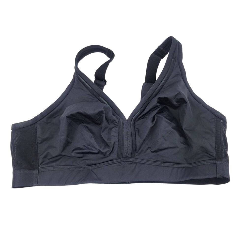 Cacique Black Wire Free Full Coverage Wide Band Comfort Bra Size 40D